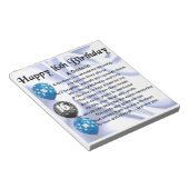 Bloc-note Poème de Godson - 16ème anniversaire Design (Incliné)