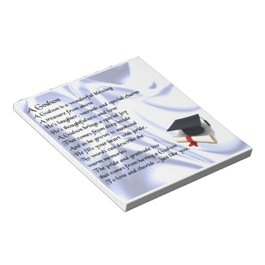 Bloc-note Poème de Godson - Conception des diplômes (Incliné)