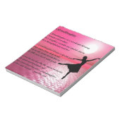 Bloc-note Poème de petite fille - ballerine (Tourné)