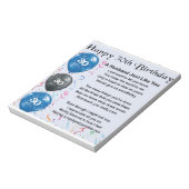 Bloc-note Poème du mari - 30e anniversaire (Tourné)