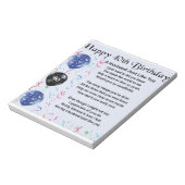 Bloc-note Poème du mari - 40e anniversaire (Tourné)