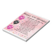 Bloc-note Poème Godmère - 40e anniversaire Design (Tourné)