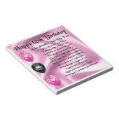 Bloc-note Poème Godmère - 60e anniversaire Design (Incliné)