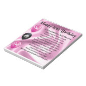 Bloc-note Poème grand-mère - 60ème anniversaire (Tourné)