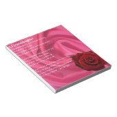 Bloc-note Poème Grandgirl - soie rose & rose (Incliné)