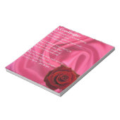 Bloc-note Poème Grandgirl - soie rose & rose (Tourné)