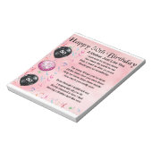 Bloc-note Poème mère - 50e anniversaire (Tourné)