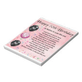 Bloc-note Poème Mère en Droit - 50e anniversaire (Tourné)