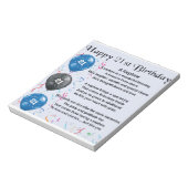 Bloc-note Poème Nephew - 21ème anniversaire (Tourné)