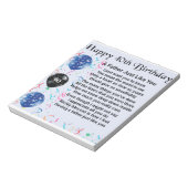 Bloc-note Poème Père - 40e anniversaire (Tourné)