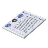 Bloc-note Poème Son in Law - 40e anniversaire Design (Tourné)