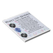 Bloc-note Poème Son in Law - 50e anniversaire design (Incliné)