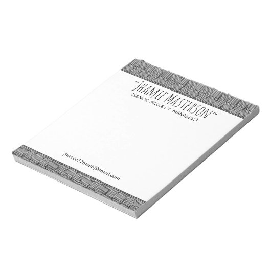 Bloc-note Poids de base personnalisé (Tourné)