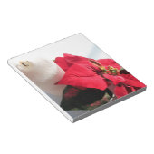 Bloc-note Poinsettia avec bougie (Incliné)