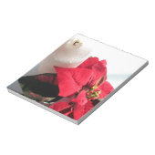 Bloc-note Poinsettia avec bougie (Tourné)