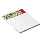 Bloc-note Poinsettias blanches et rouges I Holiday Floral (Incliné)
