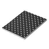 Bloc-note Point Polka Noir Et Blanc (Tourné)