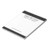 Bloc-note Point Polka Noir Personnalisé (Tourné)