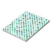 Bloc-note Point Polka vert et bleu (Tourné)