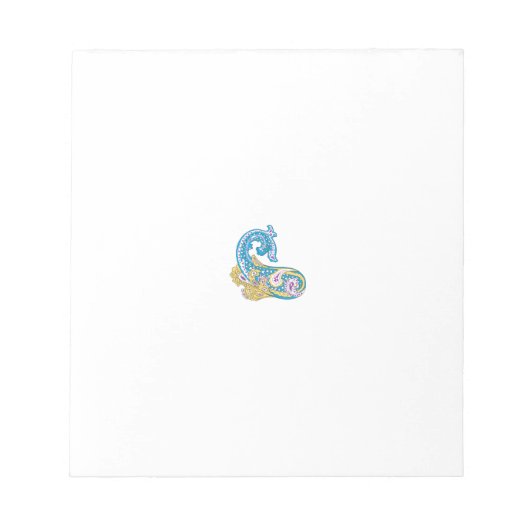 Bloc-note Point, Sherpa Blue, Design de sable doré (Devant)