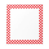 Bloc-note Pointe blanc et rouge (Devant)