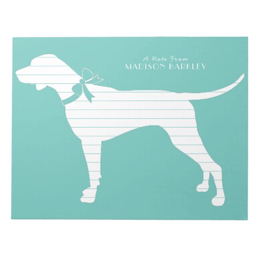 Bloc-note Pointer Chien Chien Chiot Anglais Setter (Devant)