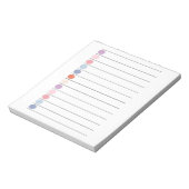 Bloc-note Points Colorés Fun & Stationery Vibrant (Tourné)