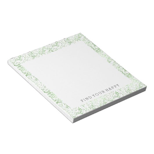 Bloc-note Points Confetti de menthe (Incliné)