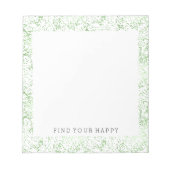 Bloc-note Points Confetti de menthe (Devant)