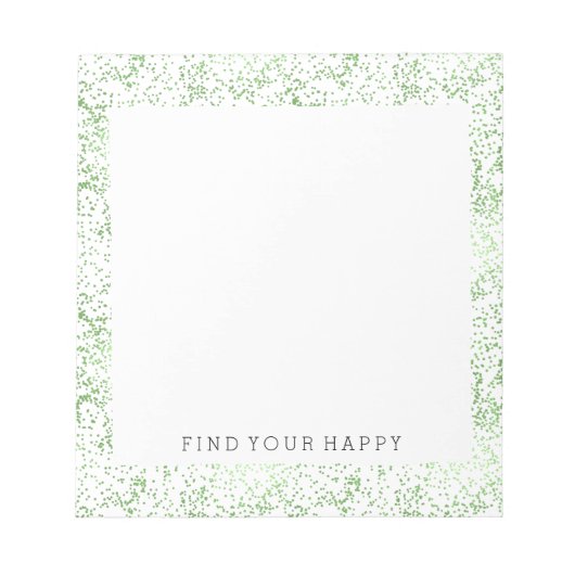 Bloc-note Points Confetti de menthe (Devant)