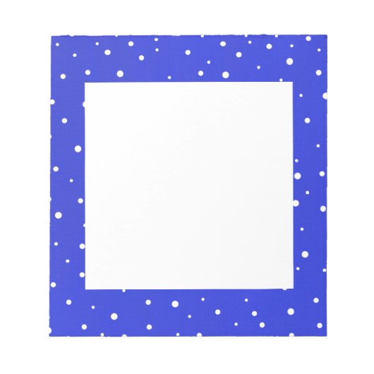 Bloc-note Points de neige (Devant)