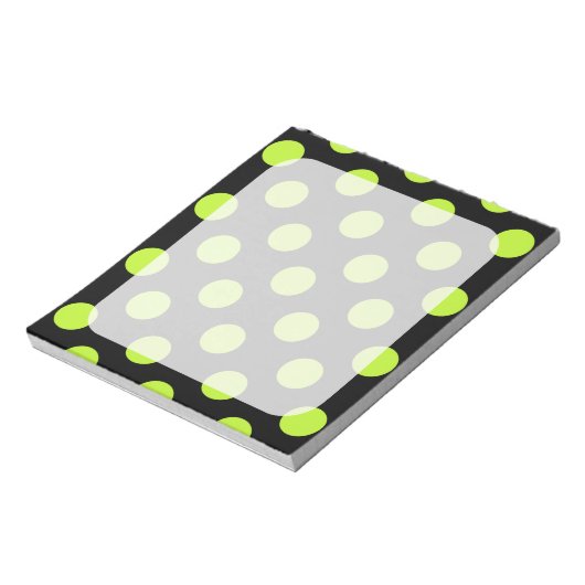 Bloc-note Points de périphérie et bordure noire (Tourné)