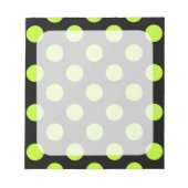 Bloc-note Points de périphérie et bordure noire (Devant)