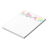 Bloc-note Points d'interrogation (Tourné)