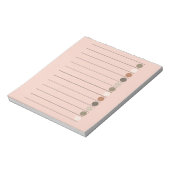 Bloc-note Points Roses Colorés Fun & Stationery Vibrant (Tourné)