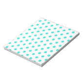 Bloc-note Points turquoise (Tourné)