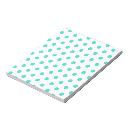 Bloc-note Points turquoise (Tourné)