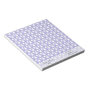 Bloc-note pois bleu