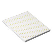 Bloc-note Pois d'or de mode (Incliné)