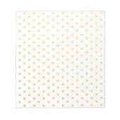 Bloc-note Pois d'or de mode (Devant)