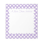 Bloc-note Pois Lavender Dotty (Devant)