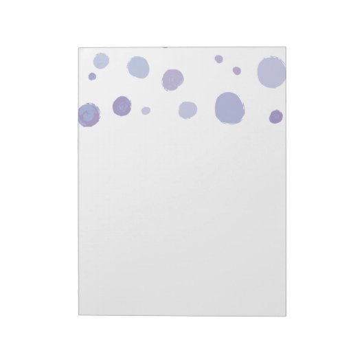 Bloc-note pois peint à la main (Tourné)