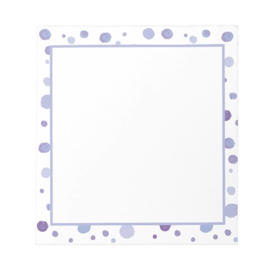 Bloc-note pois peint à la main (Devant)