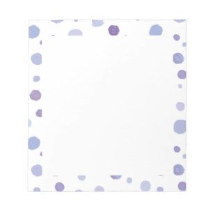 Bloc-note pois peints à la main