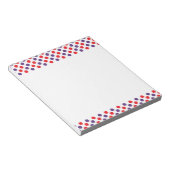 Bloc-note Pois pourpres et rouges (Incliné)