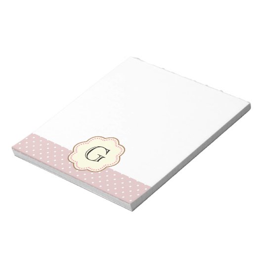 Bloc-note Pois rose (Tourné)