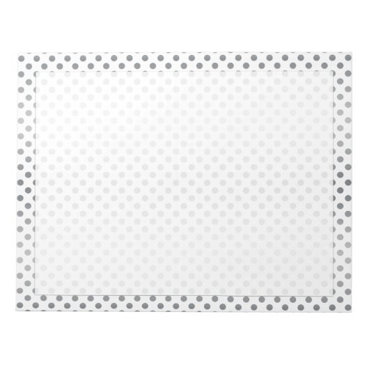 Bloc-note Pois Silver Gradient par Shirley Taylor (Devant)