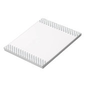 Bloc-note Pois Silver Gradient par Shirley Taylor (Tourné)