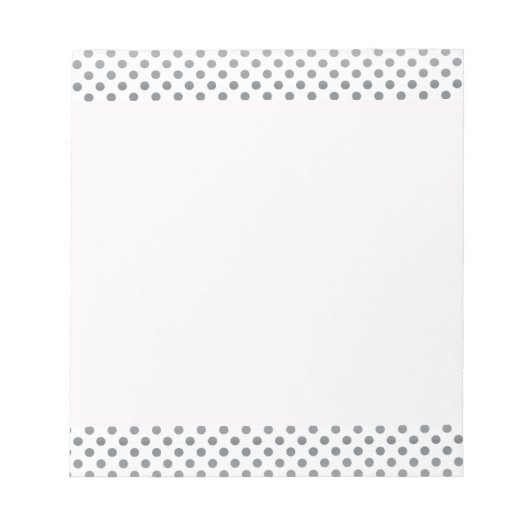 Bloc-note Pois Silver Gradient par Shirley Taylor (Devant)