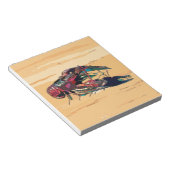 Bloc-note Poisson à la coque en bois (Incliné)